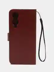 Багровый чехол-книжка с магнитной застежкой для Vivo Y17s 4G (Виво y17с 4Г)