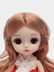 Красный кукла шарнирная 15см глаза 3D стиль анимэ