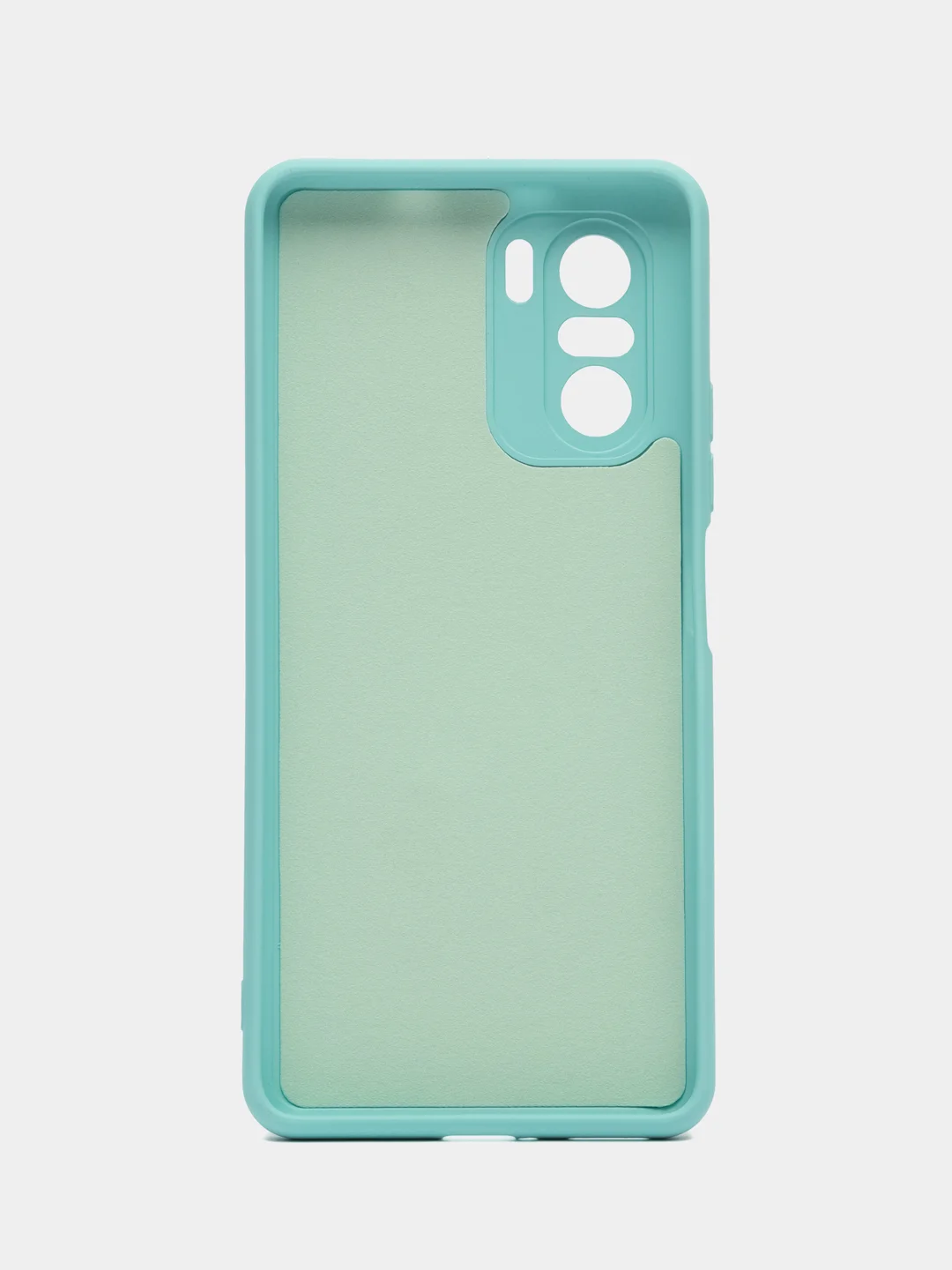 Бирюзовый чехол Soft-touch для Poco F3