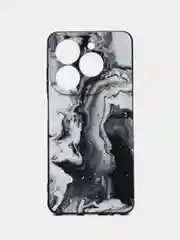 Хаки чехол Tecno Spark 20 / Spark 20C / Spark GO 2024 / Infinix Smart 8 / HOT 40i, с принтом