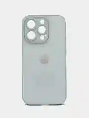 Ледяной чехол для iPhone 15, 15 Pro, 15 Pro Max, со стеклянной панелью и защитой камеры