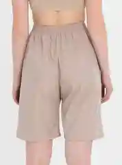 Бежевый trendd / Шорты базовые Unisex с карманами и эластичной талией