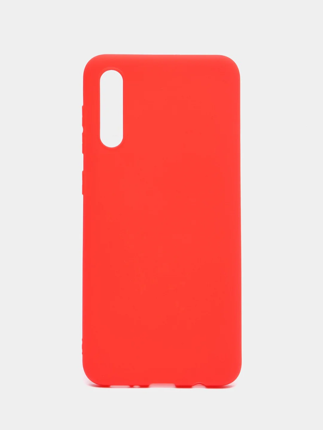 Красный чехол Samsung Galaxy A50, A50s, A30s (Самсунг Галакси А50, А30С), прозрачный