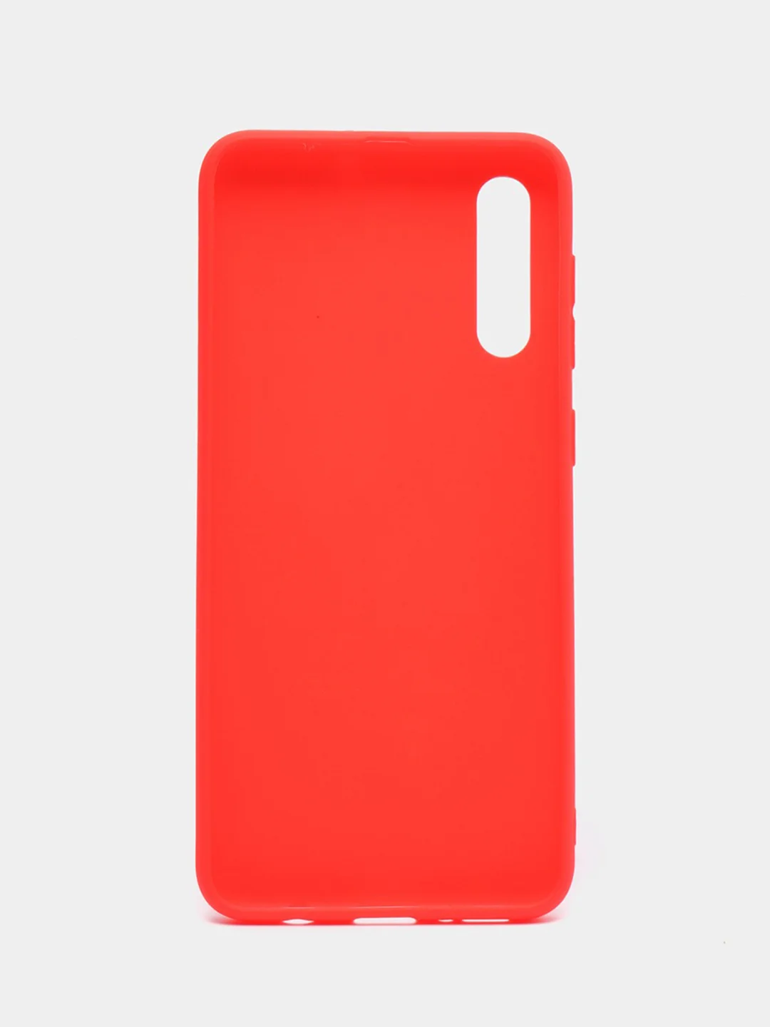 Красный чехол Samsung Galaxy A50, A50s, A30s (Самсунг Галакси А50, А30С), прозрачный