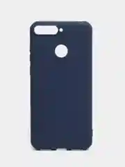 Синий чехол на Honor 7C / Honor 7A Pro / Huawei Y6 Prime 2018 / Huawei Y6 Prime (5,7") силиконовый
