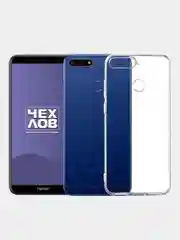 Прозрачный чехол на Honor 7C / Honor 7A Pro / Huawei Y6 Prime 2018 / Huawei Y6 Prime (5,7") силиконовый