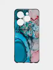 Фуксия чехол для Infinix Hot 40 / Hot 40 Pro / Tecno Spark 20 Pro с принтом, с рисунком