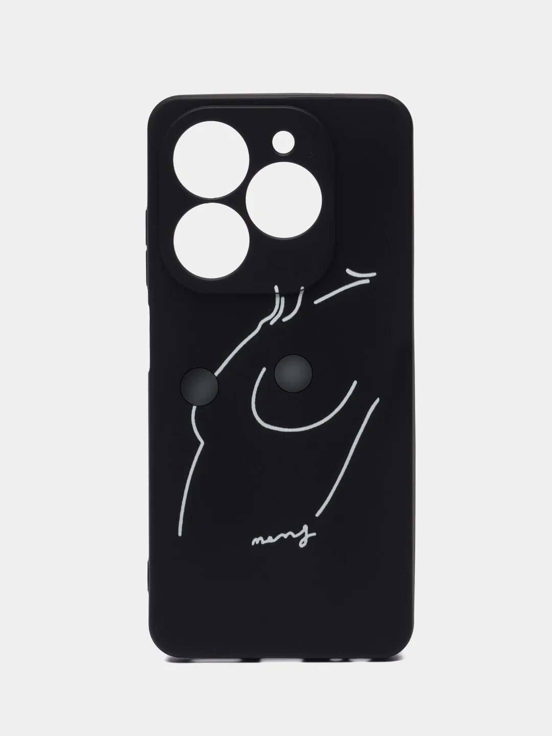 Бежевый меланж чехол Tecno Spark 20 / Spark 20C / Spark GO 2024 / Infinix Smart 8 / HOT 40i, с принтом