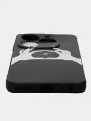 Пастельно-коралловый чехол Tecno Spark 20 / Spark 20C / Spark GO 2024 / Infinix Smart 8 / HOT 40i, с принтом