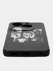 Угольный чехол Tecno Spark 20 / Spark 20C / Spark GO 2024 / Infinix Smart 8 / HOT 40i, с принтом