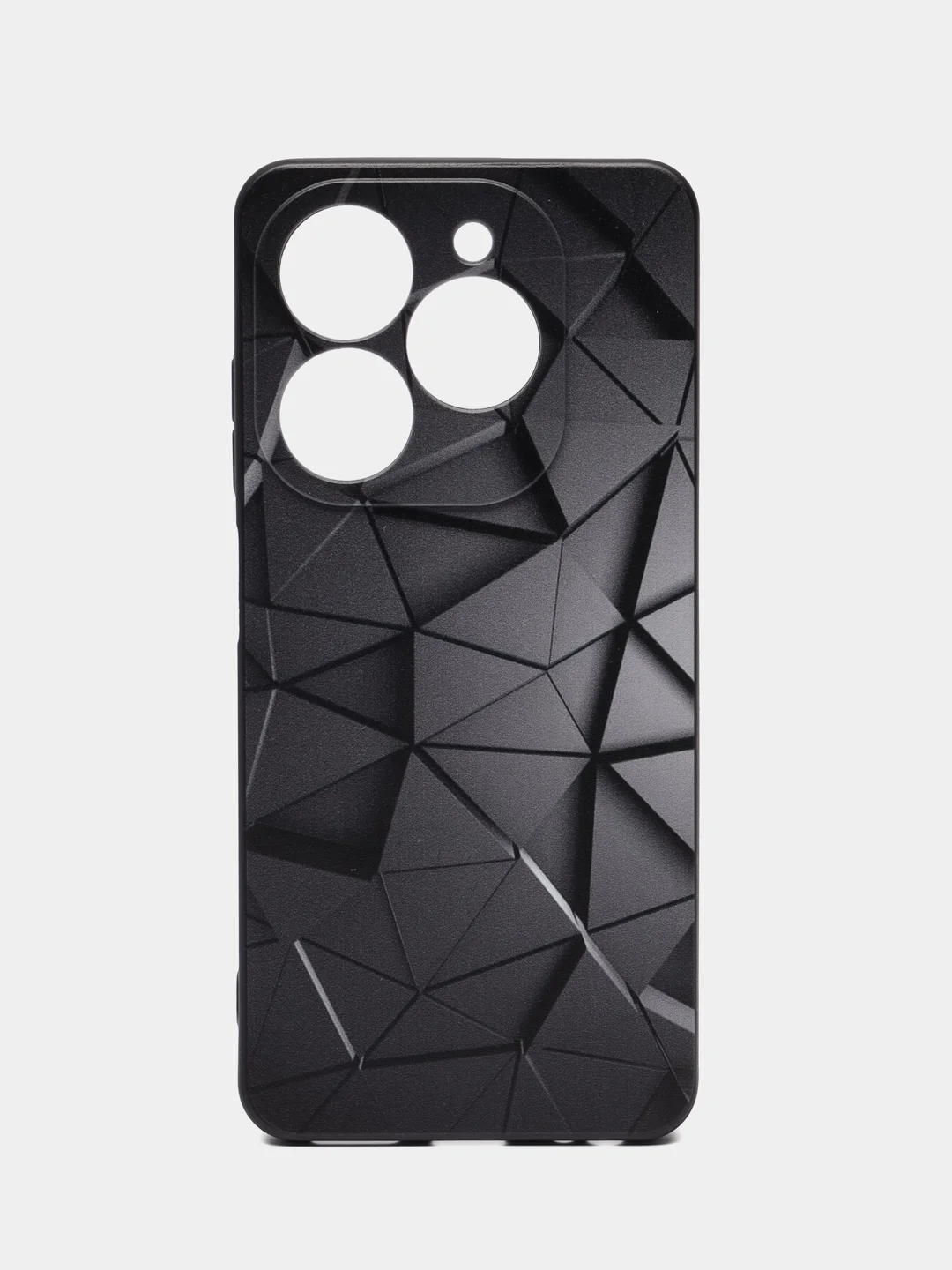 Тёмно-серый чехол Tecno Spark 20 / Spark 20C / Spark GO 2024 / Infinix Smart 8 / HOT 40i, с принтом