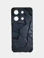 Тёмно-серый чехол для Infinix Note 30i 4G (Инфиникс Ноут 30 Ай)  с принтом, с рисунком