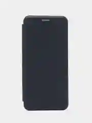 Темно-синий чехол-книжка для Oppo A58 4G защитный, противоударный, с магнитом, черный