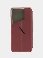 Багровый чехол-книжка для Tecno Pova 5 Pro 5G (Техно Пова 5 Про)
