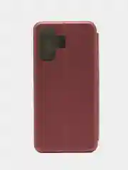 Багровый чехол-книжка для Xiaomi Redmi 13C / Poco C65 (Сяоми Редми 13C / Поко С65)