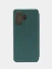 Зеленый чехол-книжка для Xiaomi Redmi 13C / Poco C65 (Сяоми Редми 13C / Поко С65)