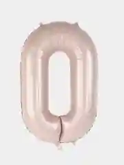 Цифра шар воздушный, фольгированный, розовый, 102 см