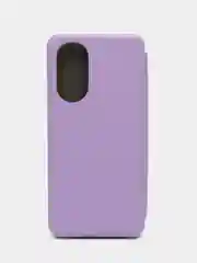 Сиреневый чехол-книжка для Oppo A58 4G защитный, противоударный, с магнитом, черный