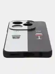 Бирюзовый чехол для Infinix Hot 40 / Hot 40 Pro / Tecno Spark 20 Pro с принтом, с рисунком