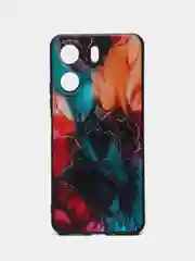 Фиолетовый чехол для Xiaomi Redmi 13C 4G / Poco C65 (Сяоми Редми 13С/Поко С65) с принтом, с рисунком