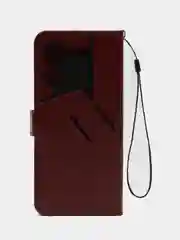 Багровый чехол-книжка с магнитной застежкой для Tecno Pova 5 Pro (Техно Пова 5 Про)