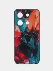Фиолетовый чехол для Infinix Note 30i 4G (Инфиникс Ноут 30 Ай)  с принтом, с рисунком