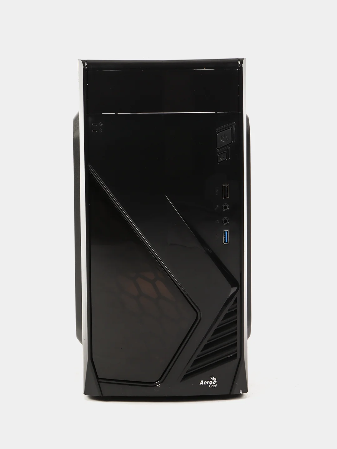 Черный корпус компьютерный Aerocool CS-102 без БП, mATX, черный