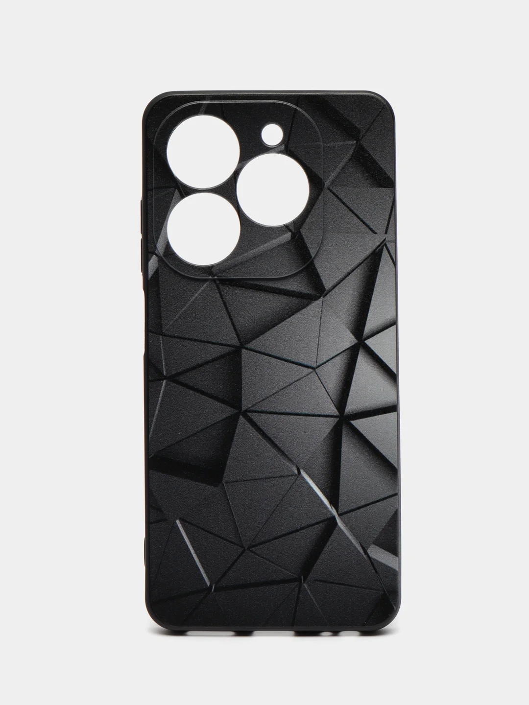 Тёмно-серый чехол Tecno Spark 20 / Spark 20C / Spark GO 2024 / Infinix Smart 8 / HOT 40i, с принтом
