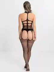 Фуксия эротический костюм, в сетку