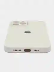 Белый чехол стеклянный для iPhone 12 Pro Max