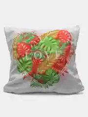 Подушка декоративная CoolPodarok День святого Валентина. Love тропики