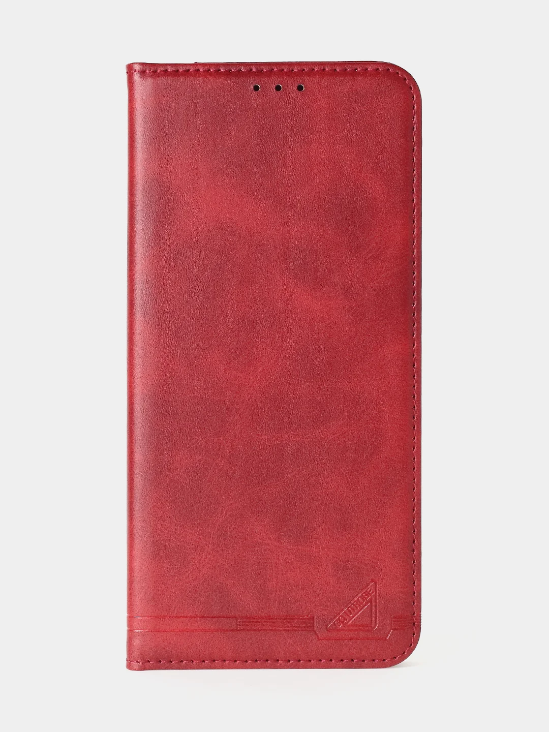 Алый чехол-книжка для Xiaomi Redmi 13C / Poco C65 из высококачественной кожи