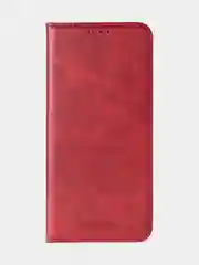 Алый чехол-книжка для Xiaomi Redmi 13C / Poco C65 из высококачественной кожи