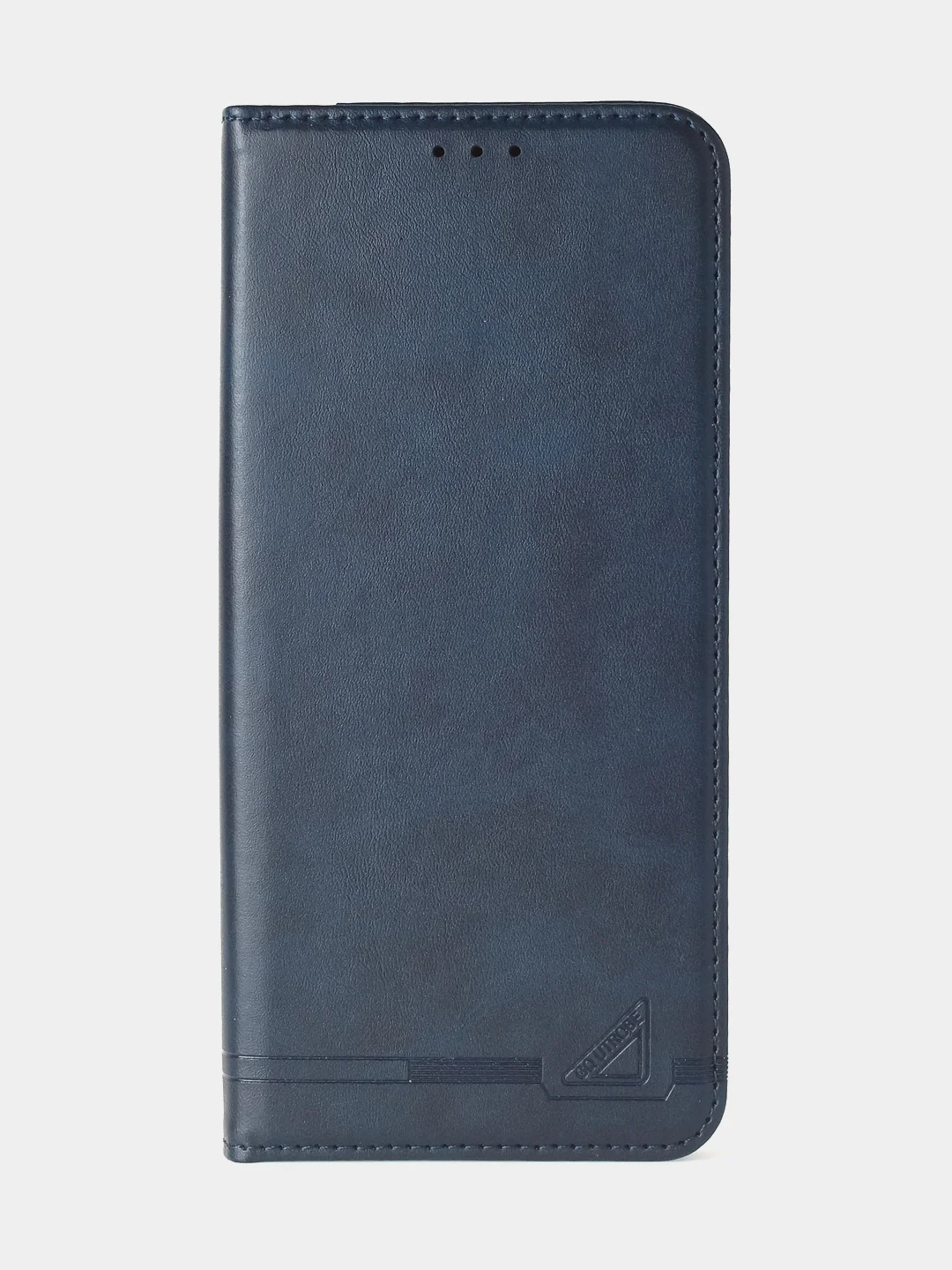 Темно-синий чехол-книжка для Xiaomi Redmi 13C / Poco C65 из высококачественной кожи