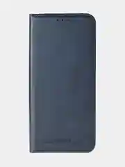 Темно-синий чехол-книжка для Xiaomi Redmi 13C / Poco C65 из высококачественной кожи