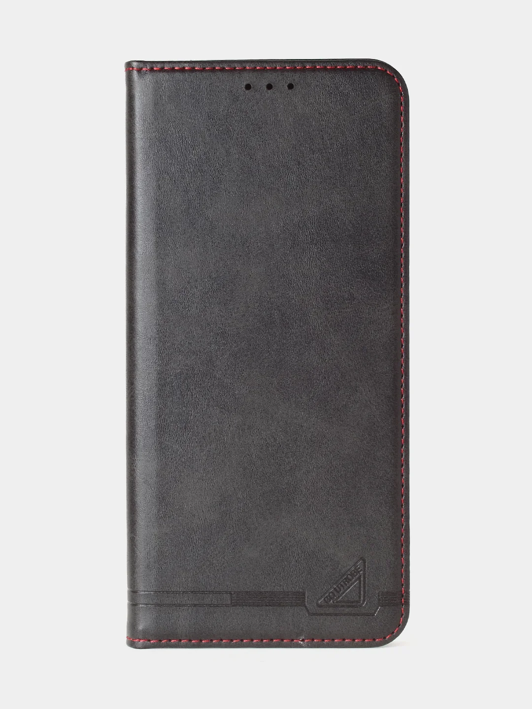 Угольный чехол-книжка для Xiaomi Redmi 13C / Poco C65 из высококачественной кожи