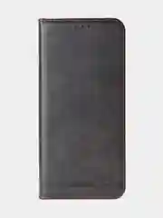 Угольный чехол-книжка для Xiaomi Redmi 13C / Poco C65 из высококачественной кожи