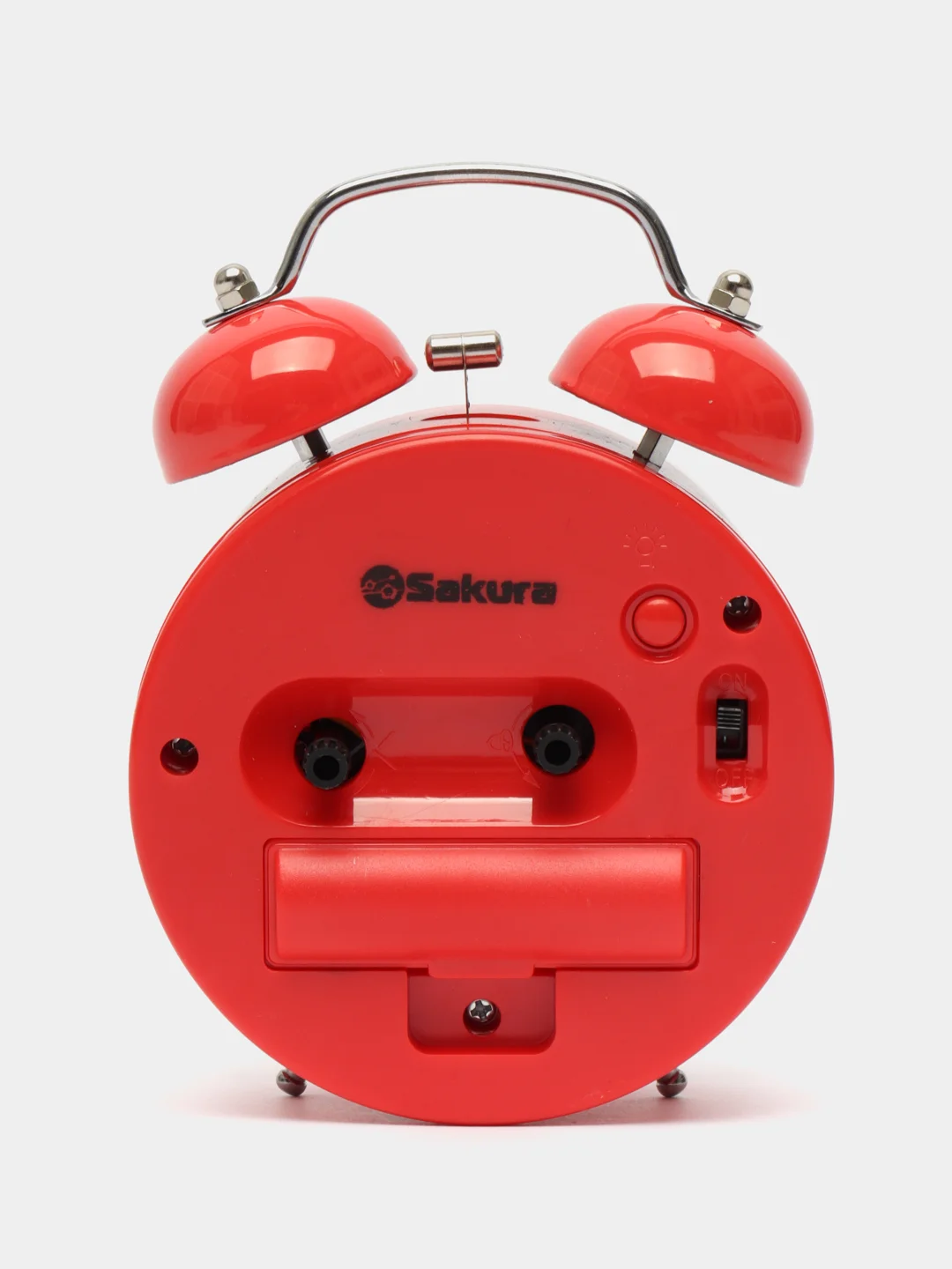 Будильник кварц Sakura SA-8517R дискретный ход, подсветка
