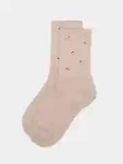Бежевый носки высокие
