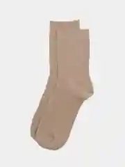 Бежевый носки высокие