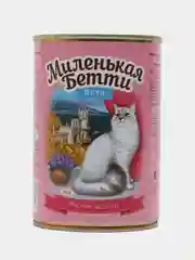 Влажный корм для кошек Миленькая Бетти Ялта Мясное ассорти в желе 400гр