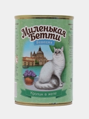 Влажный корм для кошек Миленькая Бетти Венеция Кролик в желе 400гр