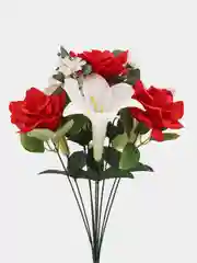 Алый искусственные цветы розы, букет 13 голов
