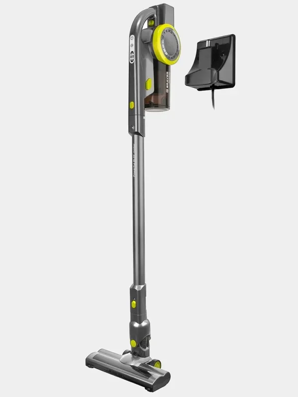 Беспроводной вертикальный пылесос BRAYER BR4262 турбощетка с LED-подсветкой
