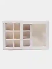 Коробка складная под 9 конфет, белая, 13,8 х 13,8 х 3,8 см