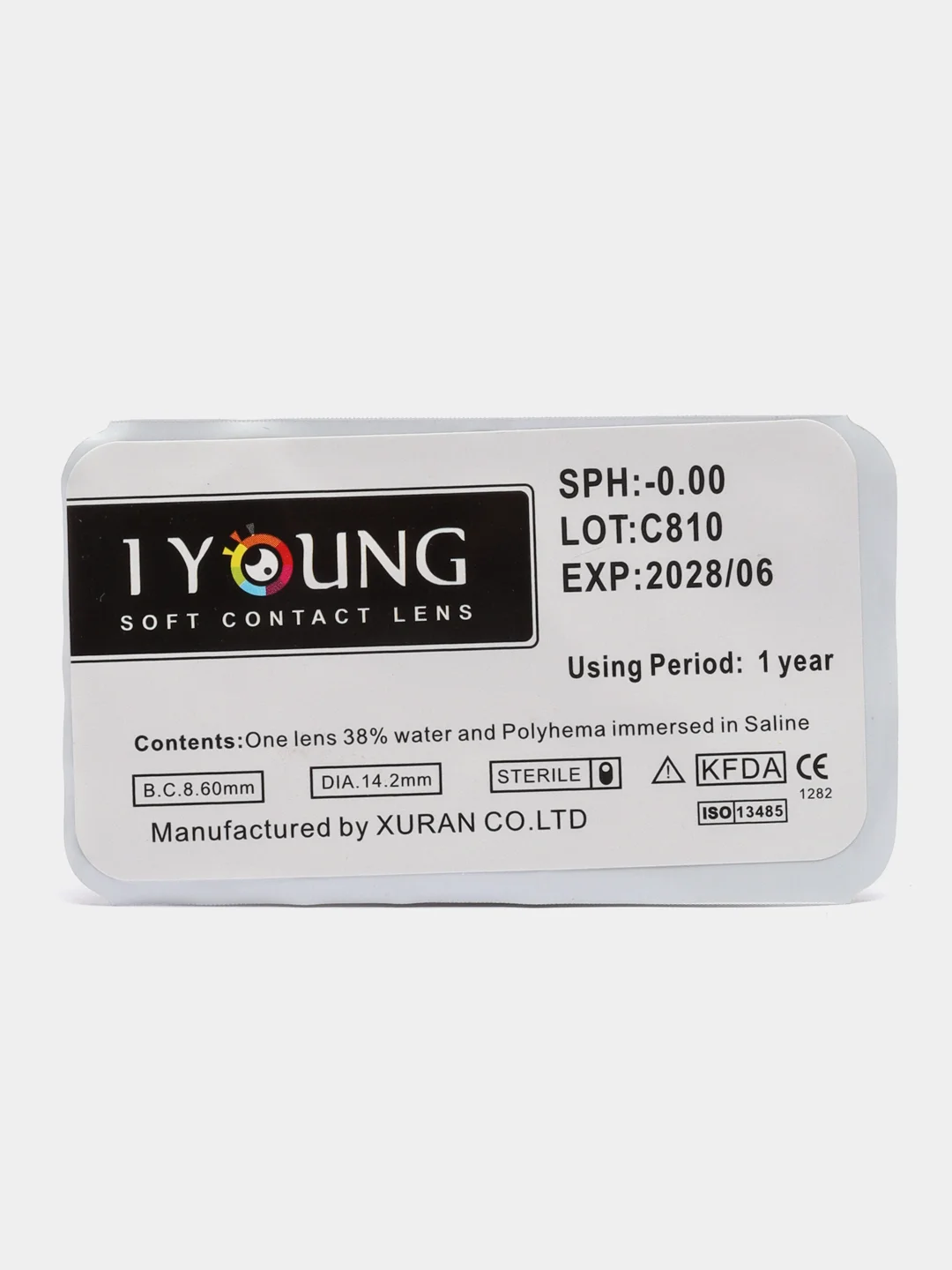 Светло-синий контактные линзы I young цветные, без диоптрий