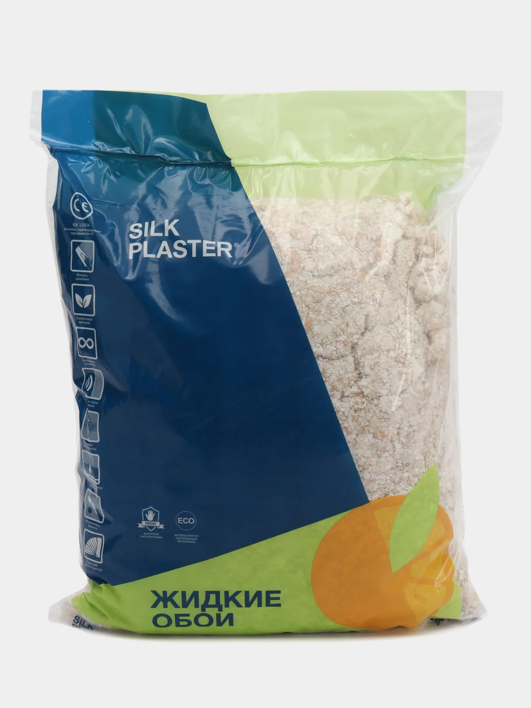 Светло-оранжевый жидкие обои Эйр Лайн 603 Silk Plaster для стен
