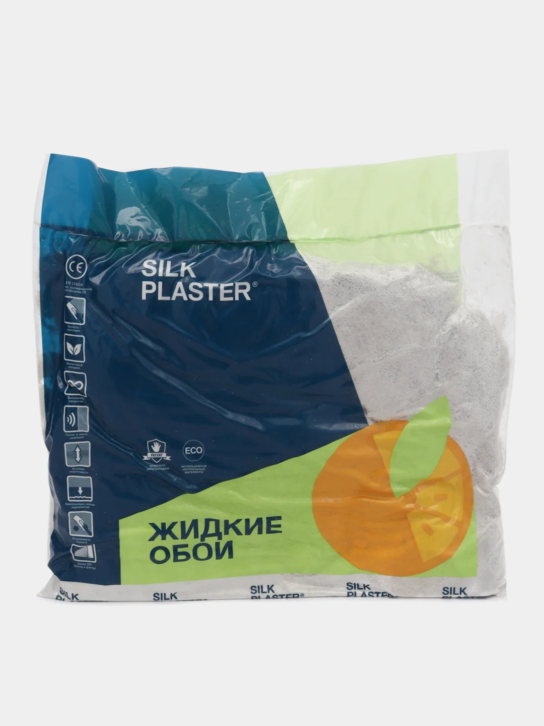 Белый жидкие обои Форт 513 Silk Plaster для стен