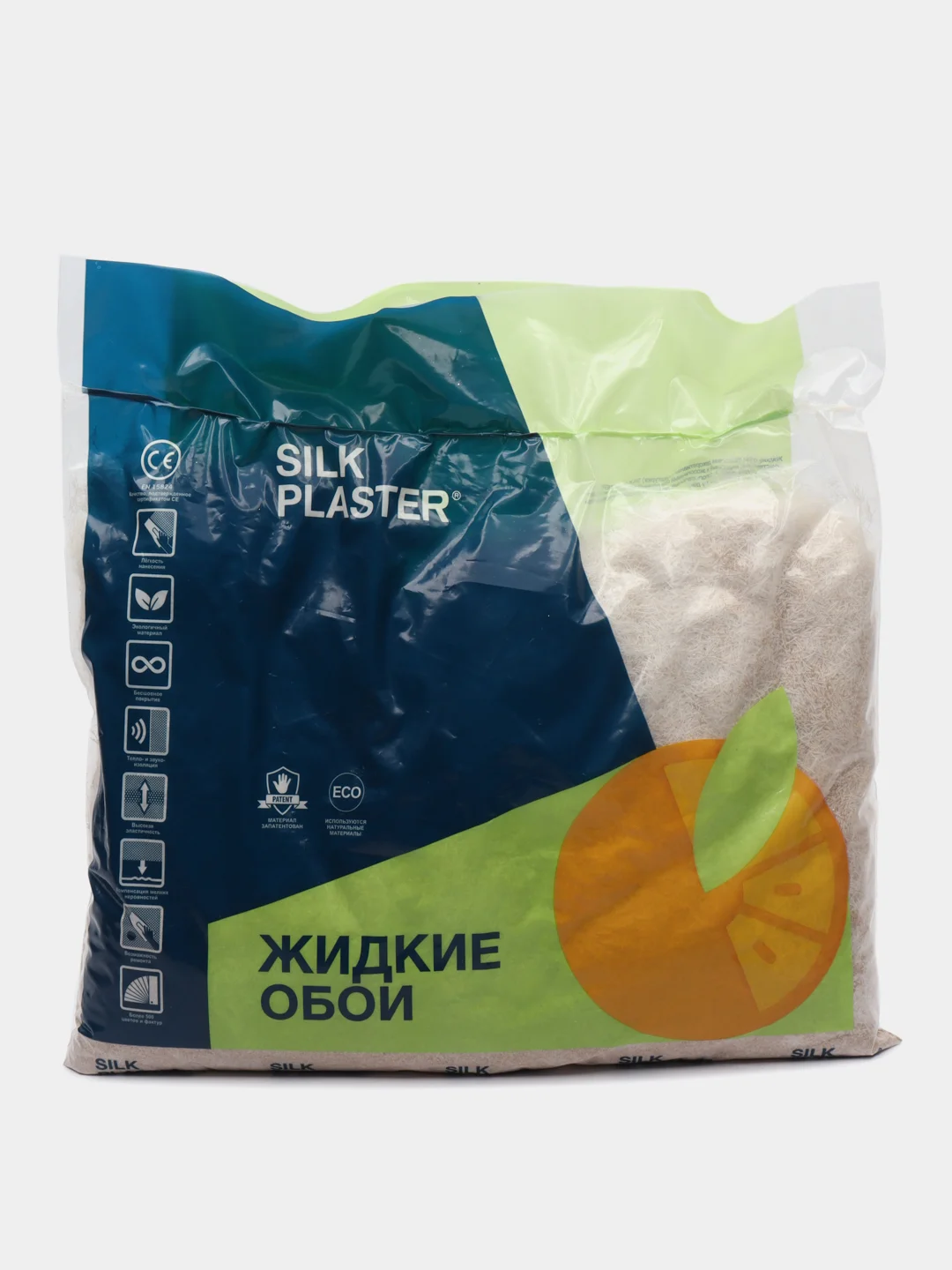 Горчичный жидкие обои Форт 514 Silk Plaster для стен