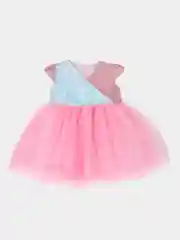 Розовый детское платье, праздничное, пышное